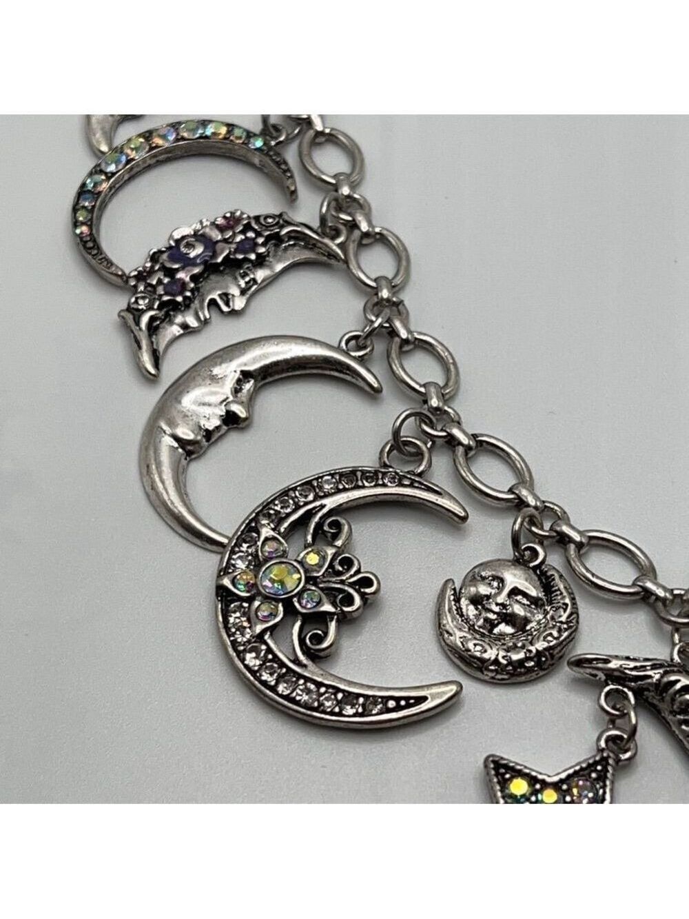 Kirks Folly Necklace Moon & Stars Shadow Charms - Picture 9 of 9